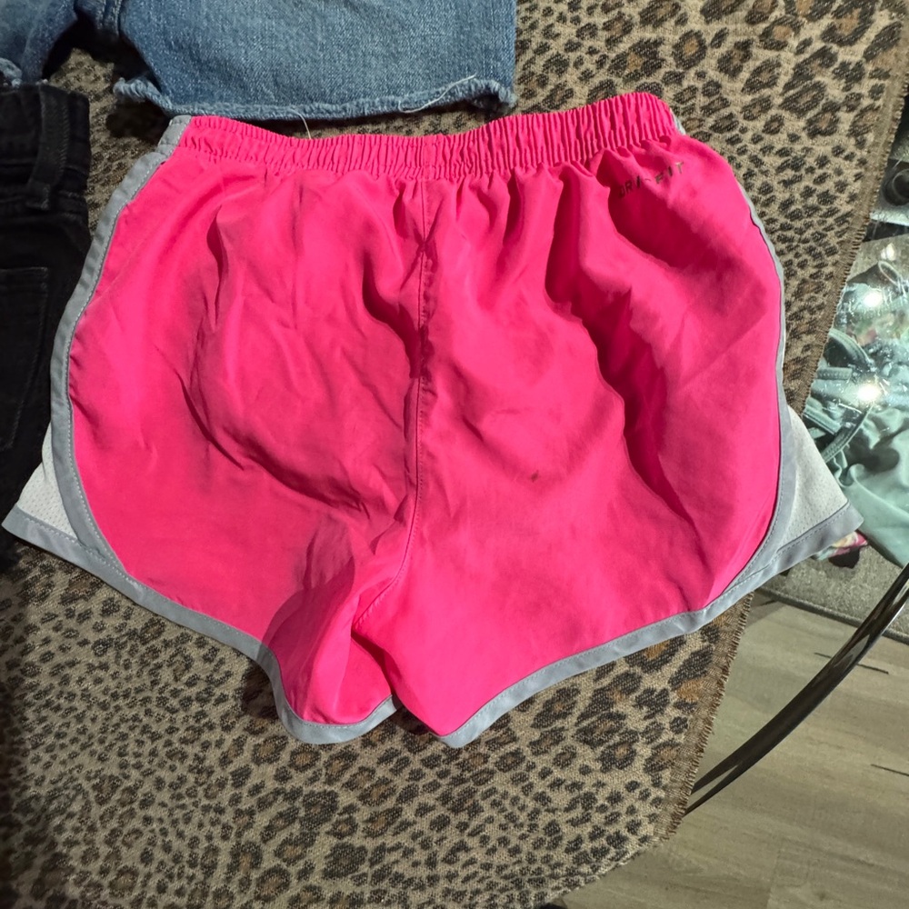Old Navy Black and Blue Denim and pink Nike Shorts - Picture 6 of 10